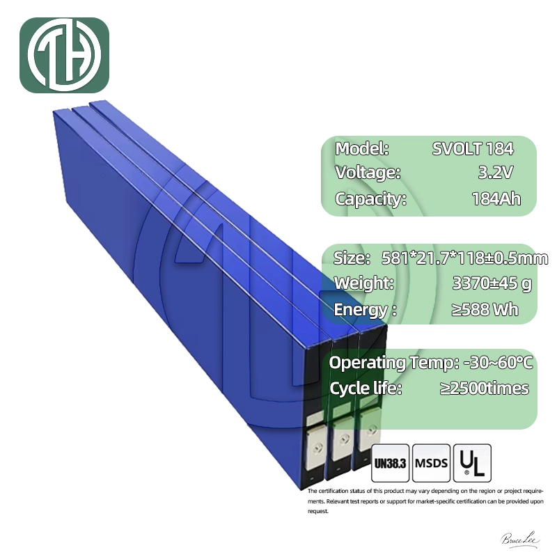 SVOLT 184Ah LiFePO₄ Blade Cell Dimensions