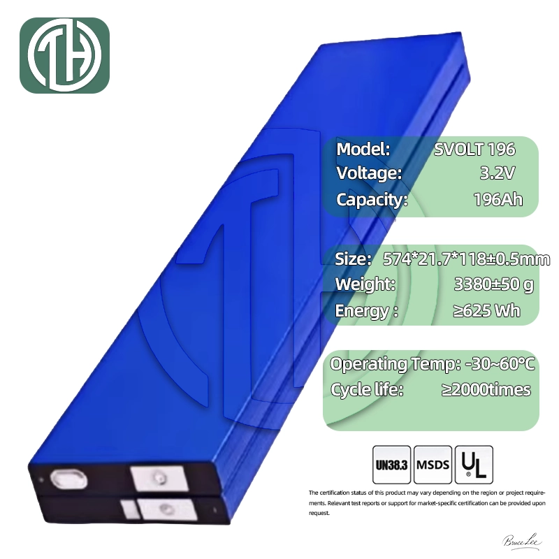 SVOLT 196Ah LiFePO₄ Blade Cell Dimensions