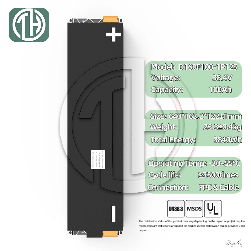 1P12S 100Ah Dimensions