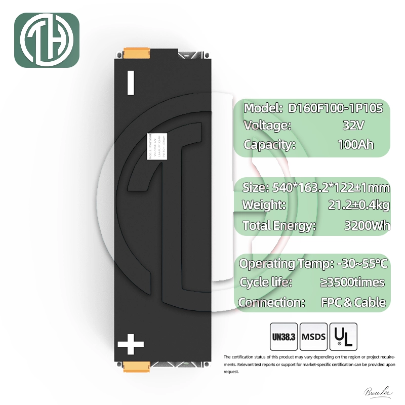 1P10S 100Ah Dimensions