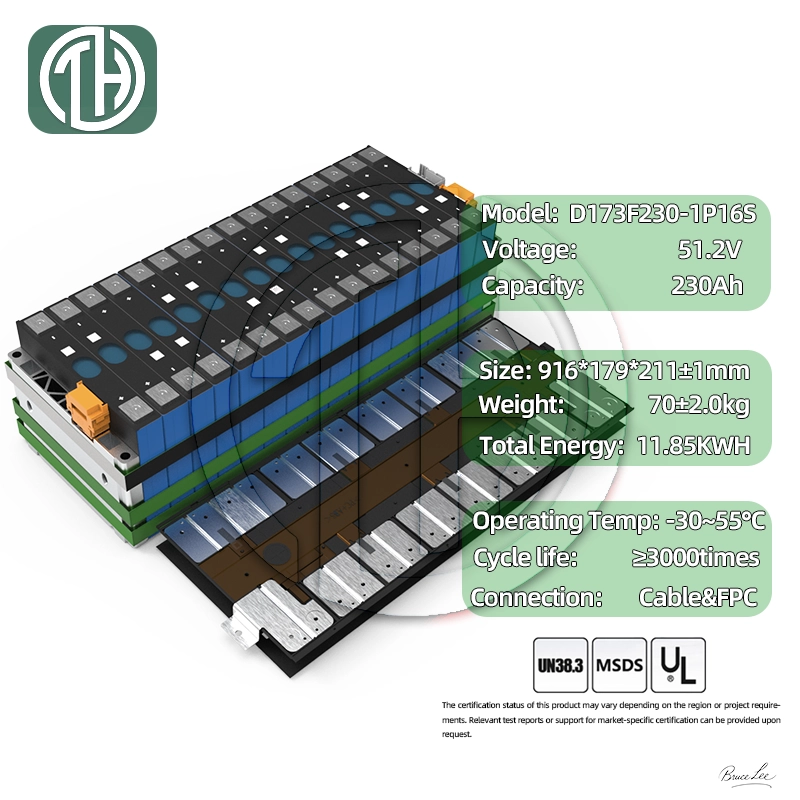 1P13S 230Ah Dimensions