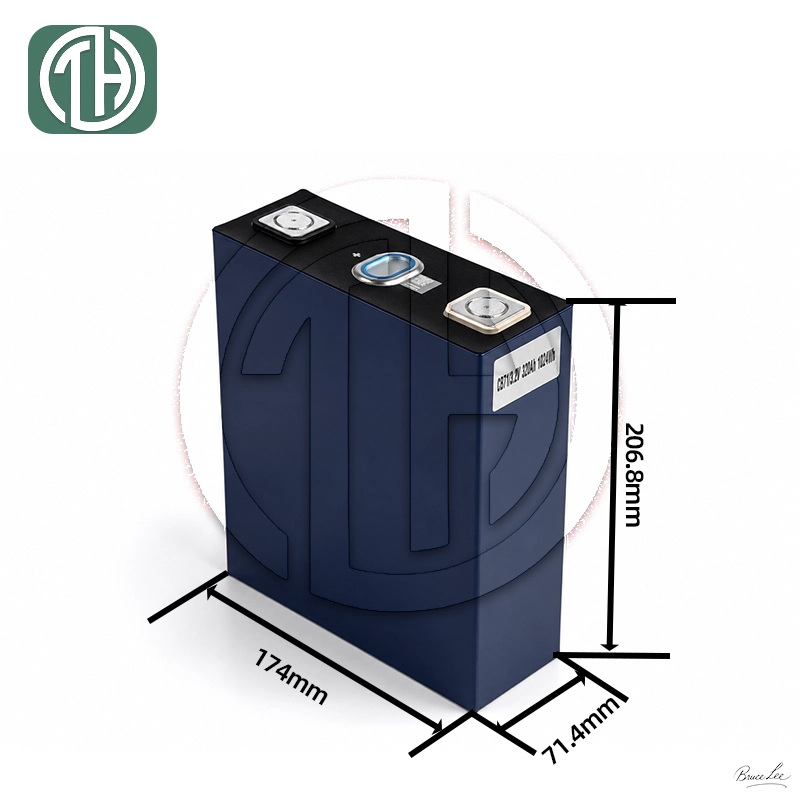 REPT CB75-320Ah battery cell dimension drawing side view