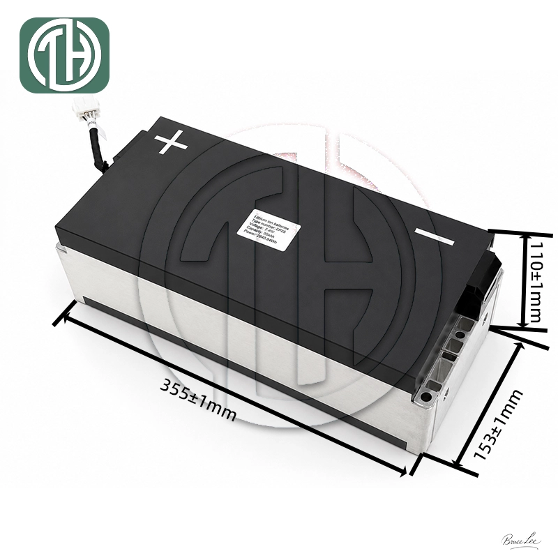 2P2S 177Ah VDA355 battery module installation view