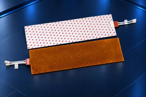Battery heating films