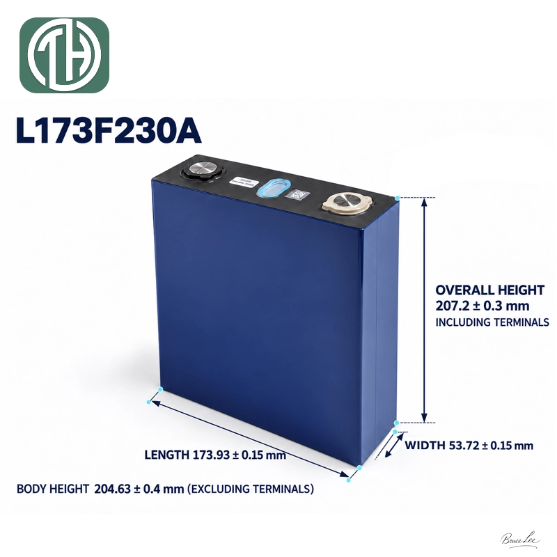 CALB L173F230A 230Ah battery cell dimensions