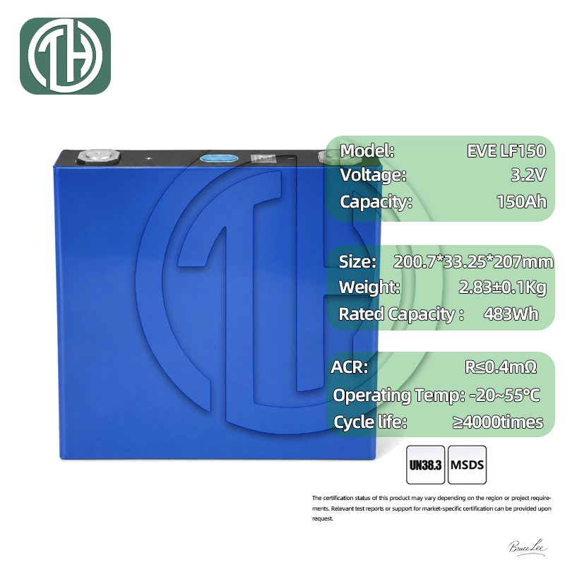 EVE LF150 150Ah LiFePO4 cell specifications