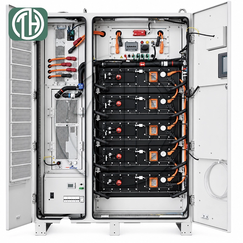 LYTH 261 kWh energy storage cabinet internal components
