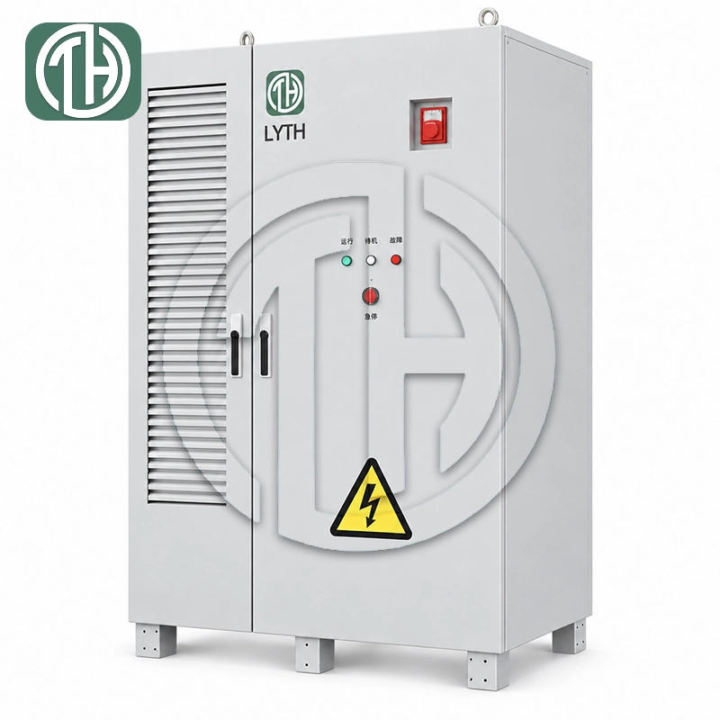 LYTH 261 kWh energy storage cabinet left-angle view